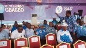 Arrivée d'Affi N'Guessan au meeting de Laurent Gbagbo ce 16 août à la place Ficgayo de Yopougon.mp4