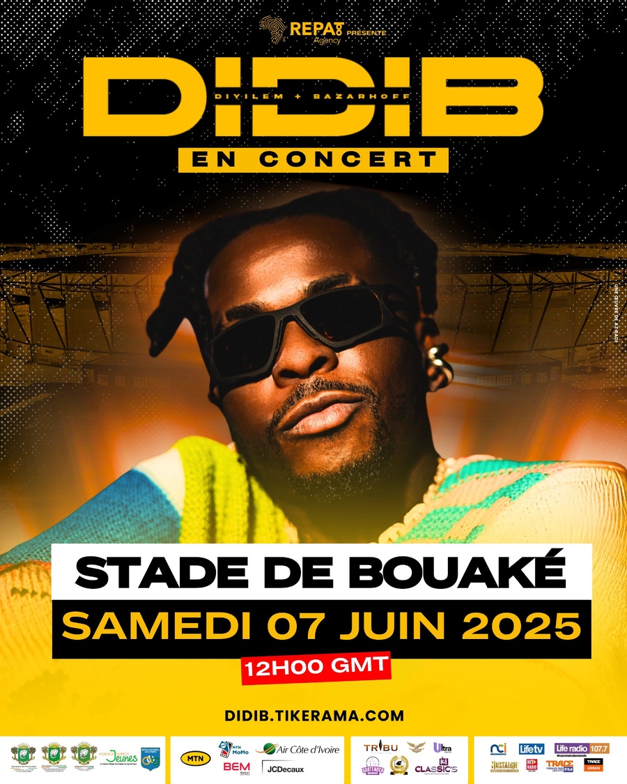 Didi B en concert au stade de la Paix de Bouaké