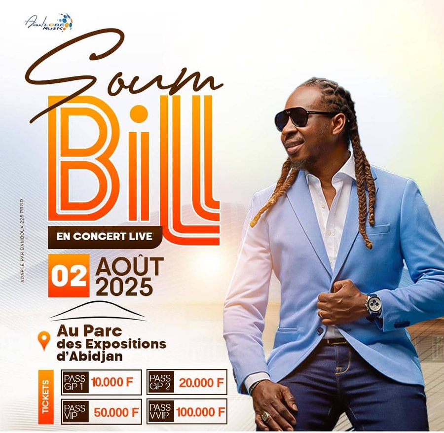 Soum Bill en concert le samedi 2 août 2025 au Parc des Expositions d ...