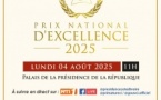 Prix National d'Excellence 2025 : Cérémonie de remise des récompenses le 4 août