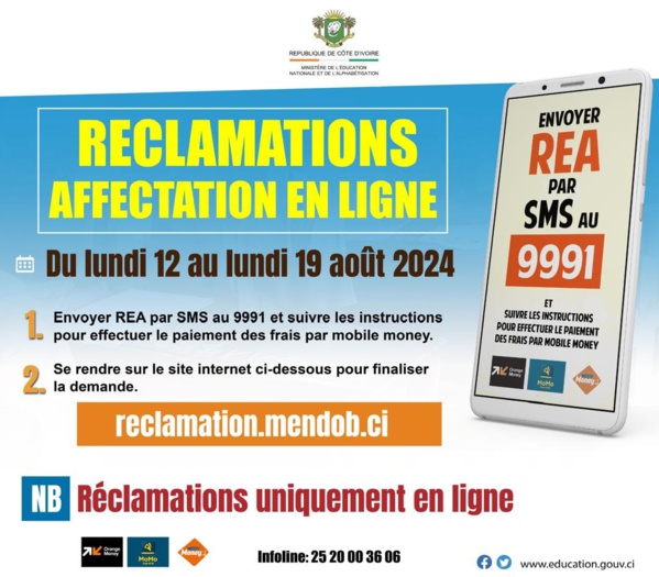Réclamations affectations orientations 2024 © Crédit photo DR Réclamations affectations orientations 2024 © Crédit photo DR