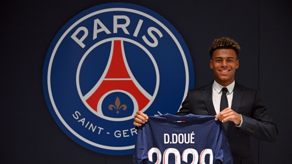 Le PSG recrute Désiré Doué pour 60 millions d'euros © Crédit photo Sercom PSG Le PSG recrute Désiré Doué pour 60 millions d'euros © Crédit photo Sercom PSG