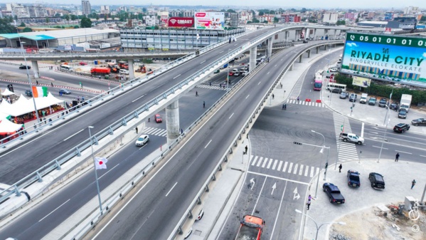 Abidjan inaugure l'échangeur Shinzo Abe © Crédit photo Sercom Gouvernement ivoirien Abidjan inaugure l'échangeur Shinzo Abe © Crédit photo Sercom Gouvernement ivoirien