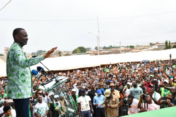 Tidjane Thiam expose la stratégie du PDCI-RDA © Crédit photo DR Tidjane Thiam expose la stratégie du PDCI-RDA © Crédit photo DR