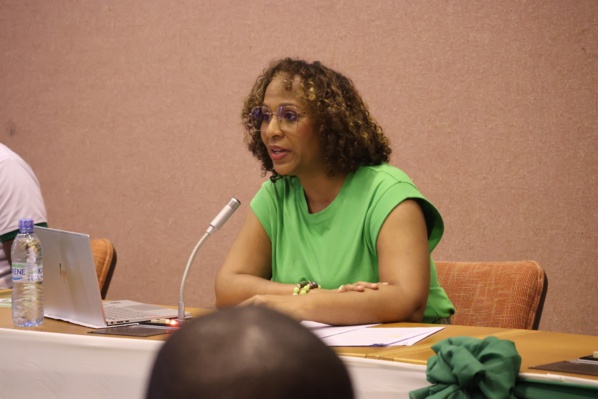 Yasmina Ouegnin détaille la stratégie du PDCI © Crédit photo DR Yasmina Ouegnin détaille la stratégie du PDCI © Crédit photo DR