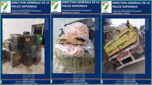 Un trafic de médicaments démantelé à Abidjan par la police ivoirienne © Crédit photo DR Un trafic de médicaments démantelé à Abidjan par la police ivoirienne © Crédit photo DR