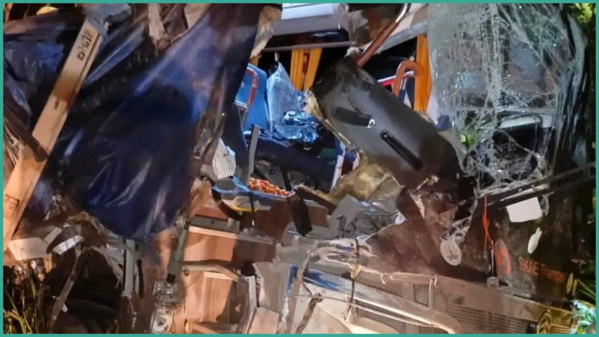 Accident axe Yamoussoukro-Abidjan ce 16 octobre © Crédit photo DR Accident axe Yamoussoukro-Abidjan ce 16 octobre © Crédit photo DR