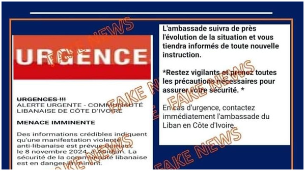 Le Liban réfute les menaces contre sa communauté à Abidjan © Crédit photo DR