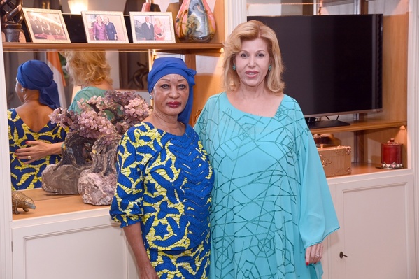 Henriette Bédié chez Dominique Ouattara © Crédit photo Sercom Présidence ivoirienne Henriette Bédié chez Dominique Ouattara © Crédit photo Sercom Présidence ivoirienne