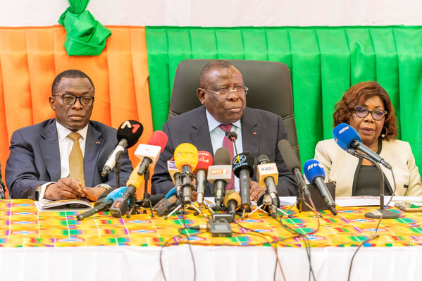 Cissé Bacongo, le ministre gouverneur du district autonome d'Abidjan, a présenté ses réalisations de 2024 © Crédit photo DR