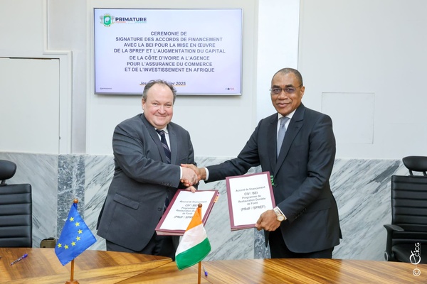 La Banque Européenne d'Investissement (BEI) accorde 131 milliards FCFA à la Côte d'Ivoire La Banque Européenne d'Investissement (BEI) accorde 131 milliards FCFA à la Côte d'Ivoire