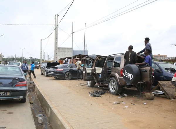 Déguerpissement des garages anarchiques à Abidjan © Crédit photo DR