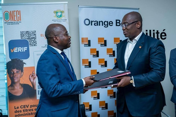 Partenariat ONECI-Orange © Crédit photo DR Bank Partenariat ONECI-Orange © Crédit photo DR Bank