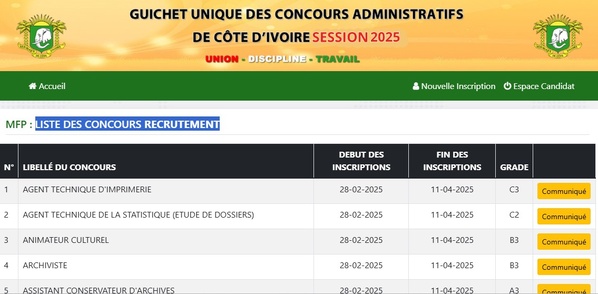 La liste des concours de la fonction publique 2025 publiée : consultez dès maintenant, voici le lien  La liste des concours de la fonction publique 2025 publiée : consultez dès maintenant, voici le lien