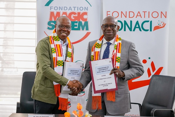 LONACI et Magic System renouvellent leur partenariat éducatif © Crédit photo DR LONACI et Magic System renouvellent leur partenariat éducatif © Crédit photo DR