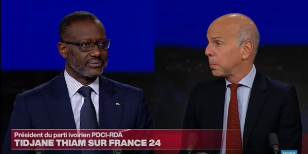 Revue de presse ivoirienne du 21 mars 2025 :  l'interview controversée de Tidjane Thiam sur France 24 à la Une