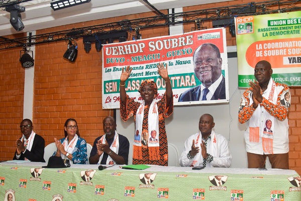 Mariatou Koné mobilise les enseignants RHDP pour la victoire de Ouattara © Crédit photo DR Mariatou Koné mobilise les enseignants RHDP pour la victoire de Ouattara © Crédit photo DR
