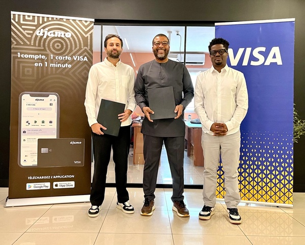 Visa s'associe à Djamo pour développer les paiements numériques © Crédit photo DR Visa s'associe à Djamo pour développer les paiements numériques © Crédit photo DR