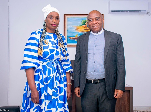 Don Mello reçoit Rachel Keke © Crédit photo DR Don Mello reçoit Rachel Keke © Crédit photo DR