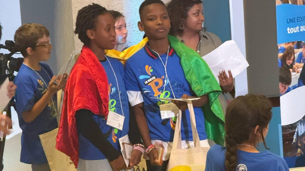 Concours Dictée PGL 2025 : Mohamed Traore et Fatoumata Barry © Crédit photo DR Concours Dictée PGL 2025 : Mohamed Traore et Fatoumata Barry © Crédit photo DR