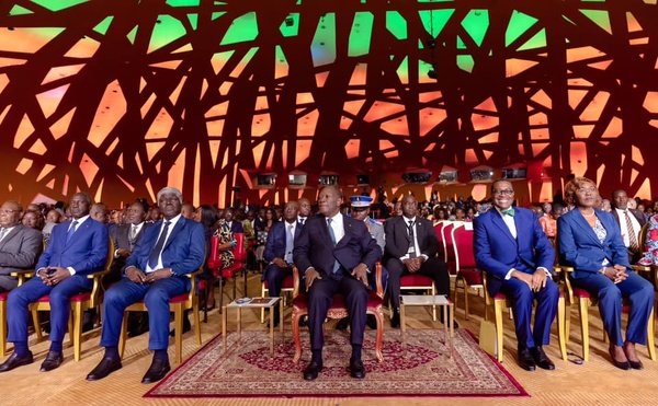 Alassane Ouattara à l'ouverture des 60e Assemblées Annuelles de la BAD © Crédit photo DR Alassane Ouattara à l'ouverture des 60e Assemblées Annuelles de la BAD © Crédit photo DR