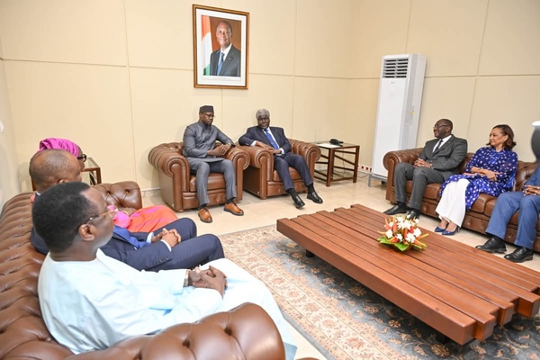 Ousmane Sonko à Abidjan, Côte d'Ivoire ce 30 mai © Crédit photo DR
