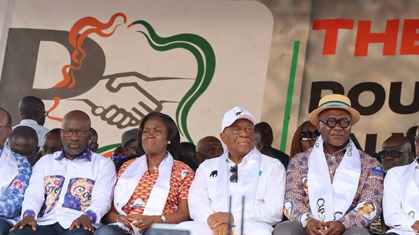 Candidature de Ouattara : Simone Gbagbo au meeting CAP-CI depuis Yopougon © Crédit photo DR