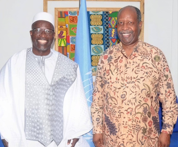 Blé Goudé radié de la liste électorale, rencontre Léonardo Santos Simao, représentant spécial du SG de l'ONU à Dakar © Crédit photo DR Blé Goudé radié de la liste électorale, rencontre Léonardo Santos Simao, représentant spécial du SG de l'ONU à Dakar © Crédit photo DR