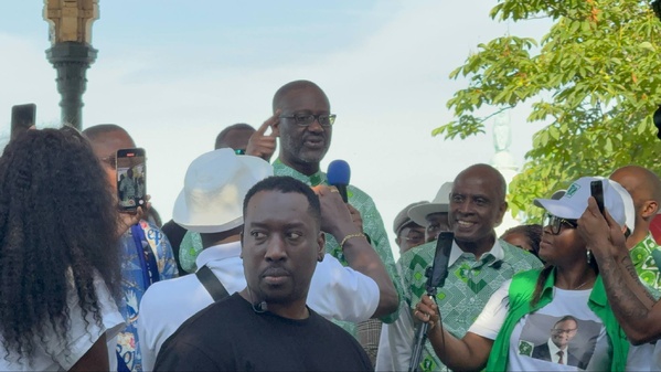 Thiam annonce son retour à Abidjan après la marche du PDCI ce 14 juin 2025 © Crédit photo DR