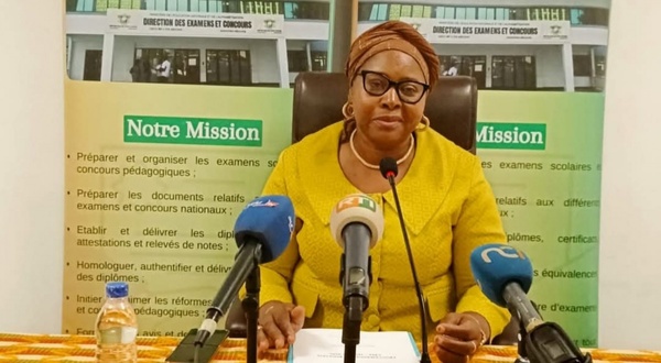 La directrice DECO Kadidiata Diarra Badji annonce ce 17 juin en direct le pourcentage d'admis et taux de réussite BEPC 2025 © Crédit photo DR La directrice DECO Kadidiata Diarra Badji annonce ce 17 juin en direct le pourcentage d'admis et taux de réussite BEPC 2025 © Crédit photo DR