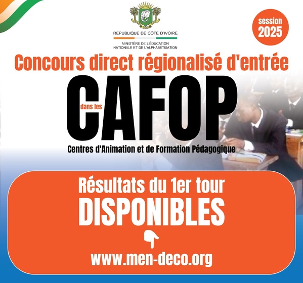 Liste des admis 1er tour CAFOP 2025 enfin publiés © Crédit photo DR Liste des admis 1er tour CAFOP 2025 enfin publiés © Crédit photo DR
