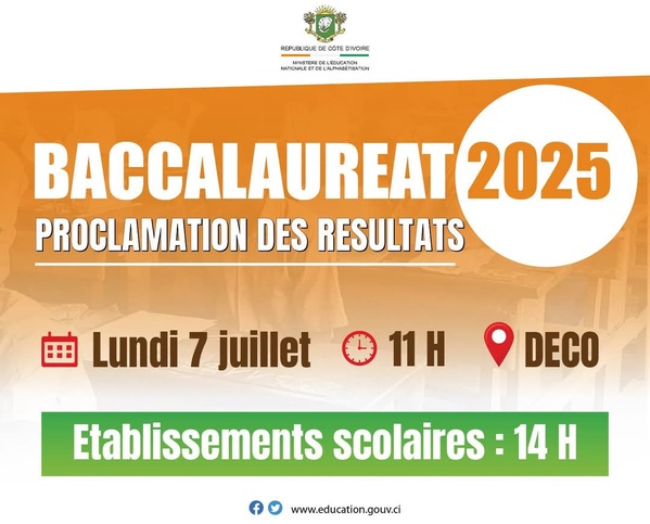 BAC 2025 Série C en Côte d'Ivoire résultats © Crédit photo DR