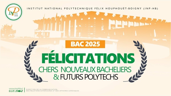 Les bacheliers 2025 en Côte d'Ivoire peuvent désormais s'inscrire au concours d'entrée INPHB © Crédit photo DR Les bacheliers 2025 en Côte d'Ivoire peuvent désormais s'inscrire au concours d'entrée INPHB © Crédit photo DR