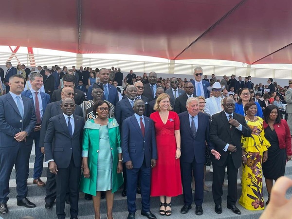 Kandia Camara et Adama Bictogo au défilé du 14 juillet à Paris © Crédit photo DR Kandia Camara et Adama Bictogo au défilé du 14 juillet à Paris © Crédit photo DR