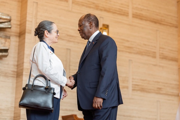 L'Ambassadeur d'Israël, Rony Yedidia Clein fait ses adieux à Ouattara © Crédit photo DR