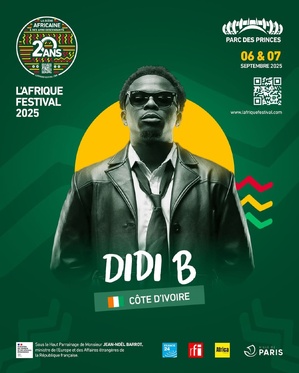 Didi B devient l'ambassadeur de l'Afrique Festival 2025 au Parc des Princes