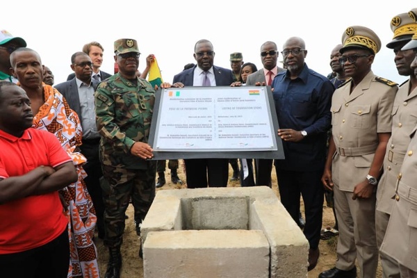 Frontière commune Côte d'Ivoire - Ghana à Newtown © Crédit photo DR Frontière commune Côte d'Ivoire - Ghana à Newtown © Crédit photo DR