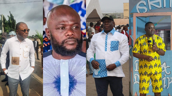 Damana Pickass, Koua Justin, Dahi Nestor et Blaise Lasm © Crédit photo DR Damana Pickass, Koua Justin, Dahi Nestor et Blaise Lasm © Crédit photo DR