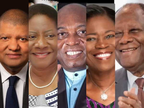 Liste définitive des candidats à la présidentielle ivoirienne 2025 © Crédit photo DR