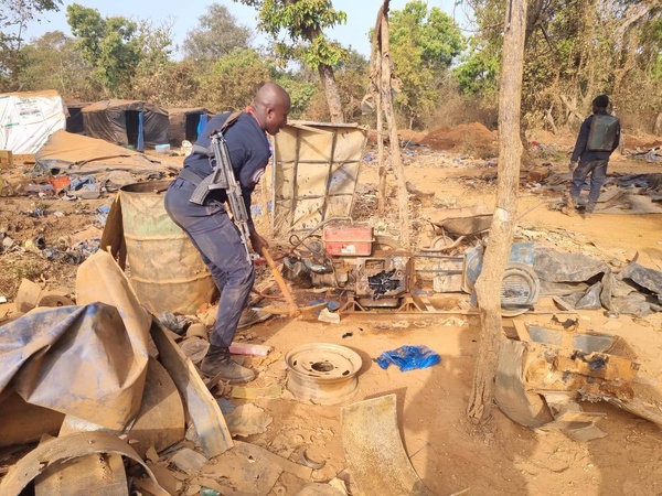 Orpaillages clandestins à Adzopé : deux sites démantelés © Crédit photo DR