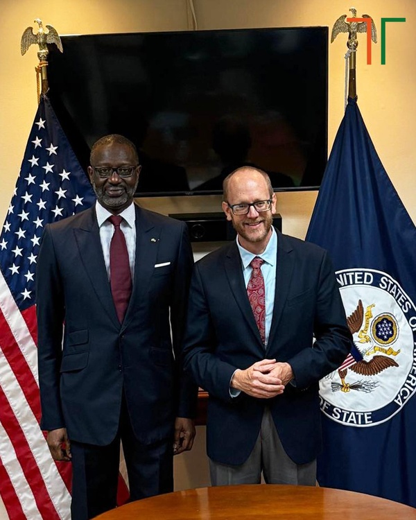 Tidjane Thiam bénéficie d'une reconnaissance diplomatique américaine à Washington © Crédit photo DR Tidjane Thiam bénéficie d'une reconnaissance diplomatique américaine à Washington © Crédit photo DR