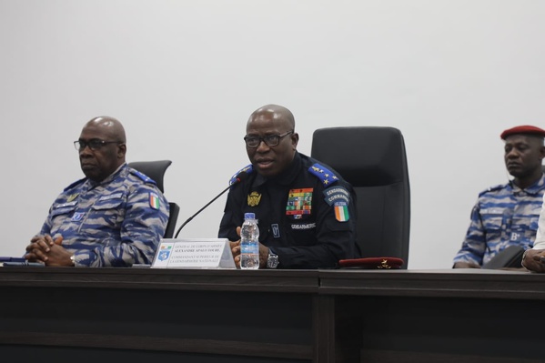 Le général Apalo Touré exhorte ses hommes à plus de vigilance avant la présidentielle d'octobre 2025 © Crédit photo DR