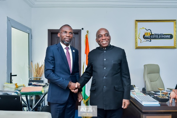 Ahoua Don Mello rencontre Kévin Fieni © Crédit photo DR Ahoua Don Mello rencontre Kévin Fieni © Crédit photo DR