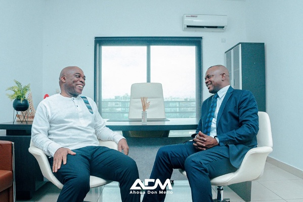 Ahoua Don Mello chez Vincent Toh Bi © Crédit photo DR Ahoua Don Mello chez Vincent Toh Bi © Crédit photo DR