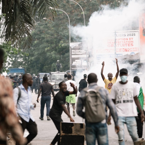 La marche de l'opposition ivoirienne ce 11 octobre à Abidjan dispersée à coups de gaz lacrymogène © Crédit photo DR