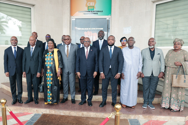 Présidentielle ivoirienne 2025 : les régulateurs des médias africains à la CEI © Crédit photo DR Présidentielle ivoirienne 2025 : les régulateurs des médias africains à la CEI © Crédit photo DR