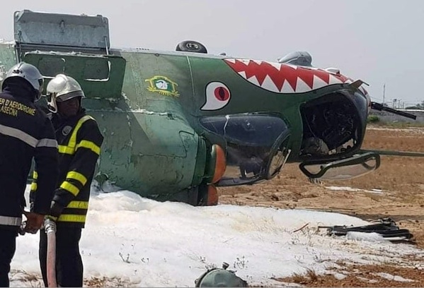 Crash d'un hélicoptère militaire ivoirien  © Crédit photo DR Crash d'un hélicoptère militaire ivoirien  © Crédit photo DR