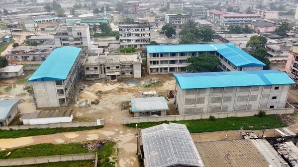 Le Lycée Moderne Abobo Baoulé Extension bientôt achevé © Crédit photo DR