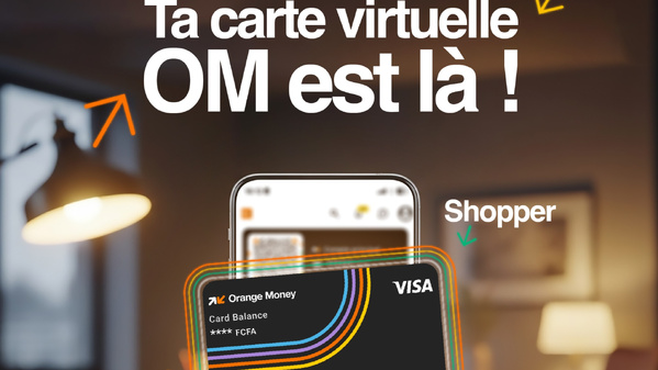 Orange Côte d'Ivoire lance sa carte virtuelle VISA OM © Crédit photo DR Orange Côte d'Ivoire lance sa carte virtuelle VISA OM © Crédit photo DR