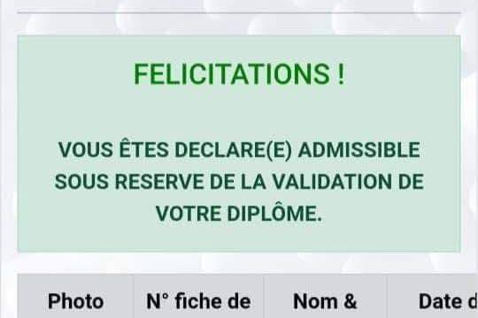 Les résultats INFAS 2025 enfin disponibles ce mercredi © Crédit photo DR